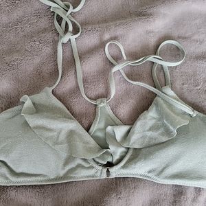 Sage green Bikini top only by No Boundaries sz M